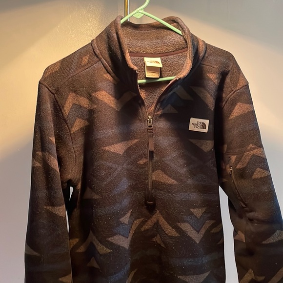 Blue North Face Quarter Zip Medium - Picture 1 of 3